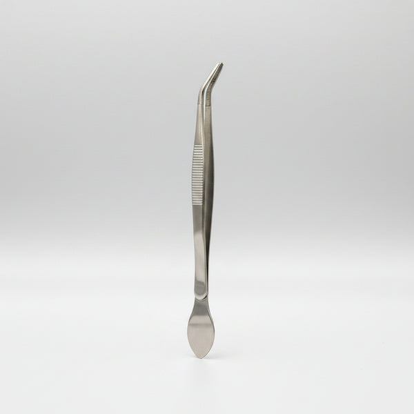 Unbranded Stainless Steel Bonsai Angled Tweezers / Spatula Combination Tool
