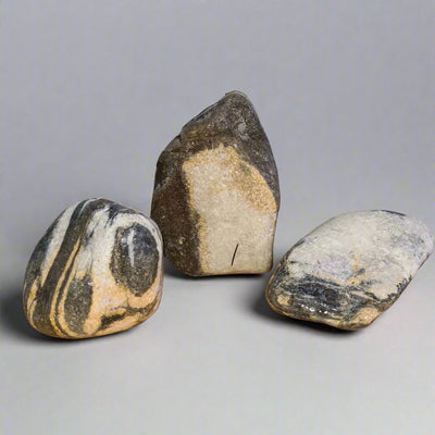 3 x Decorative Rock for Bonsai Tree Landscapes | Grey Angel | 6-10cm - Yorkshire Bonsai