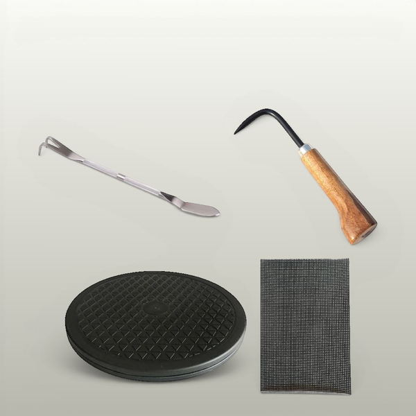 Premium Repotting Kit | Rake | Root Hook | Turntable | Mesh - Yorkshire Bonsai standardised image 20260605-140951