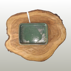 16cm Glazed Drip Tray | Rectangle | Green