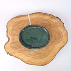 16cm Glazed Drip Tray | Oval | Dark Green