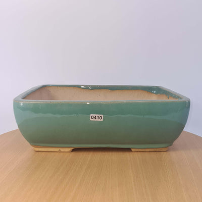30cm Glazed Bonsai Pot | Rectangle | 30cm x 22cm x 9cm | Turquoise