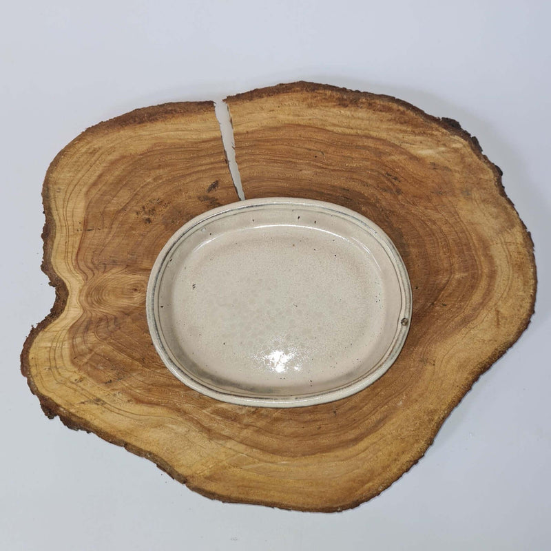 31cm Glazed Drip Tray | Oval | White