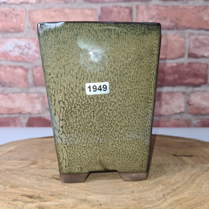 11cm Glazed Bonsai Pot | Cascade | 11cm x 15cm | Green