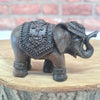 Elephant | Brushed Wood Effect Resin Figurine