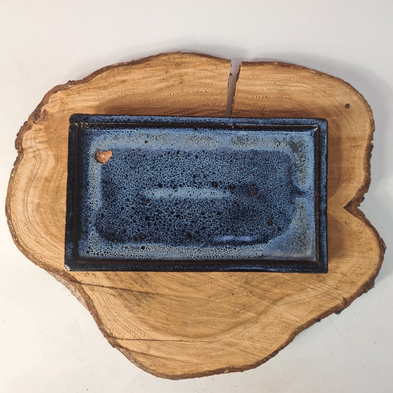 CLEARANCE 23cm Glazed Bonsai Pot Drip Tray | Rectangle