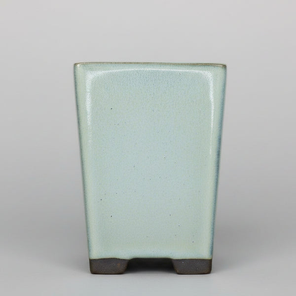 13cm Glazed Bonsai Pot | Cascade | 13cm x 19cm | White/Cream