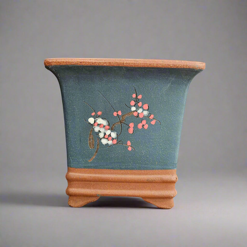 20cm Premium Unglazed Bonsai Pot | Cascade | 20cm x 20cm | Brown