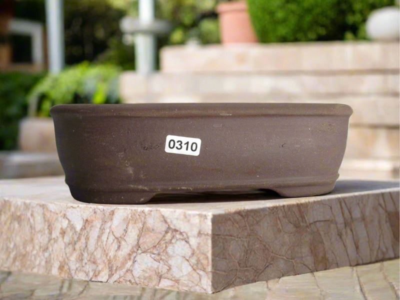21cm Unglazed Bonsai Pot | Rectangle | 21cm x 16cm x 6cm | Brown - Yorkshire Bonsai