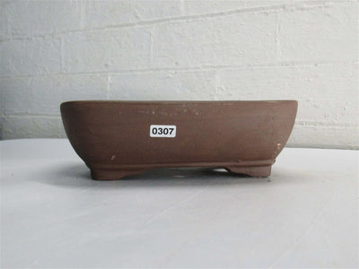 21cm Unglazed Bonsai Pot | Rectangle | 21cm x 17cm x 7cm | Brown - Yorkshire Bonsai
