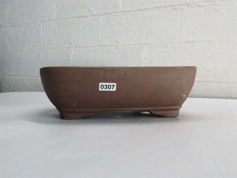 21cm Unglazed Bonsai Pot | Rectangle | 21cm x 17cm x 7cm | Brown - Yorkshire Bonsai