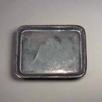26cm Glazed Drip Tray | Rectangle | Silver