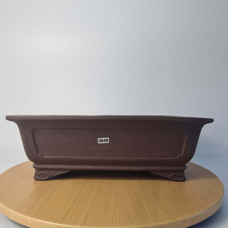 37cm Unglazed Bonsai Pot | Rectangle | 37cm x 28cm x 12cm | Brown - Yorkshire Bonsai
