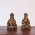 Thai Buddha | Brushed Wood Effect Resin Figurine