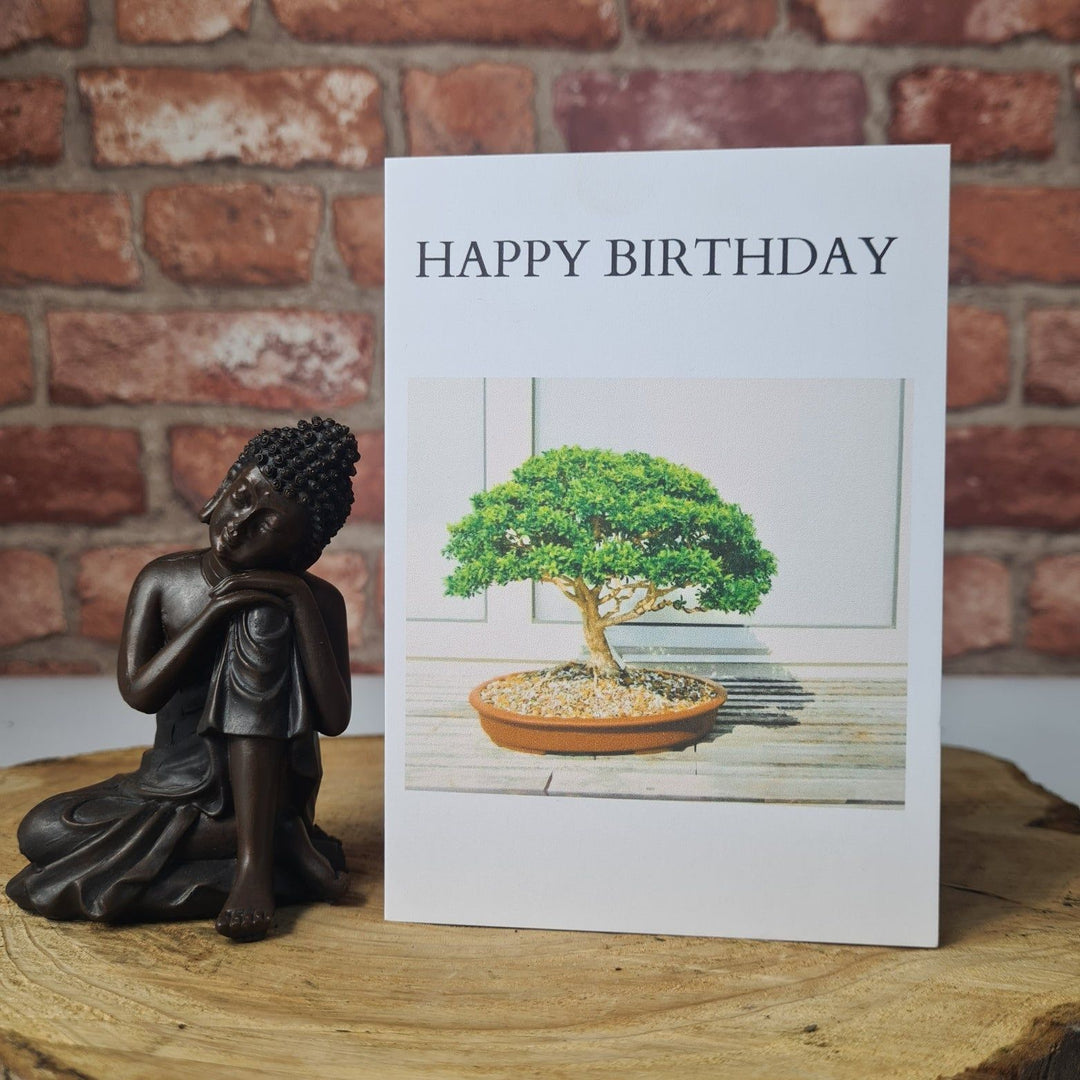 Personalised Greeting Card "Happy Birthday"  Yorkshire Bonsai