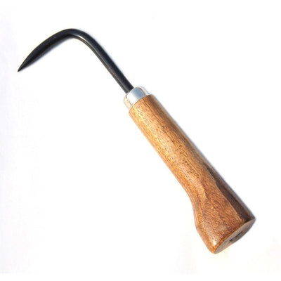 Ryuga Wooden Handled Black Steel Root Hook 220mm - Yorkshire Bonsai
