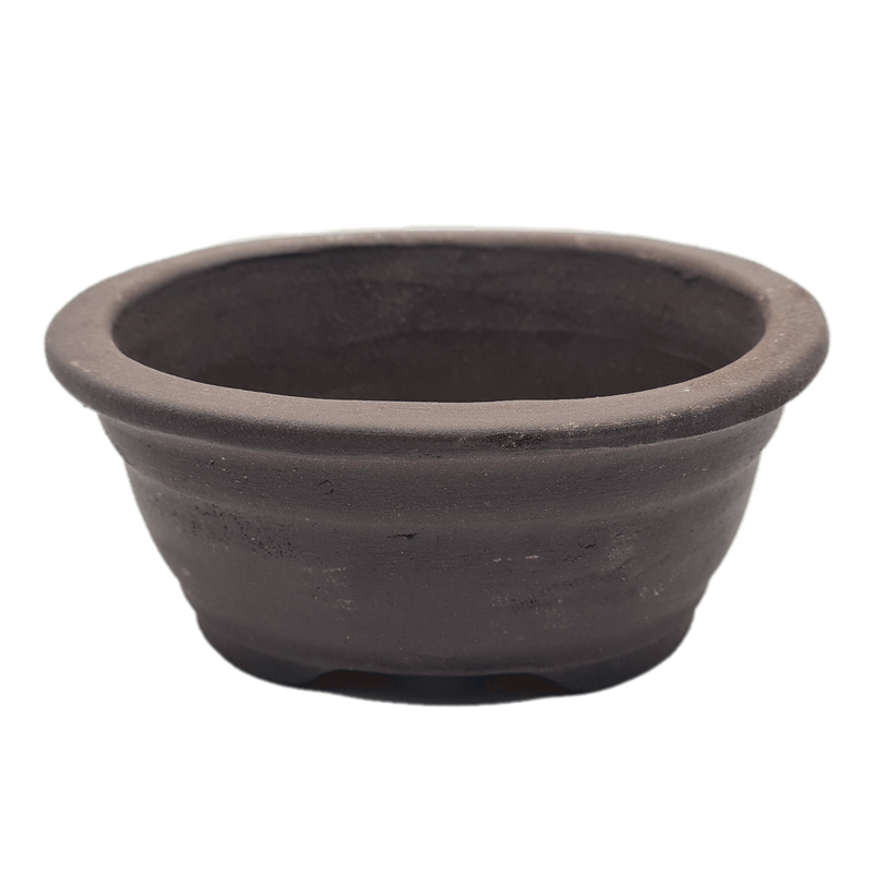 Unglazed Bonsai Pot | Oval | 16cm x 12cm x 5cm - Yorkshire Bonsai