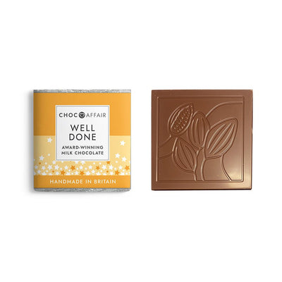 "Well Done" Chocolate Bar 30g Milk Chocolate - Yorkshire Bonsai