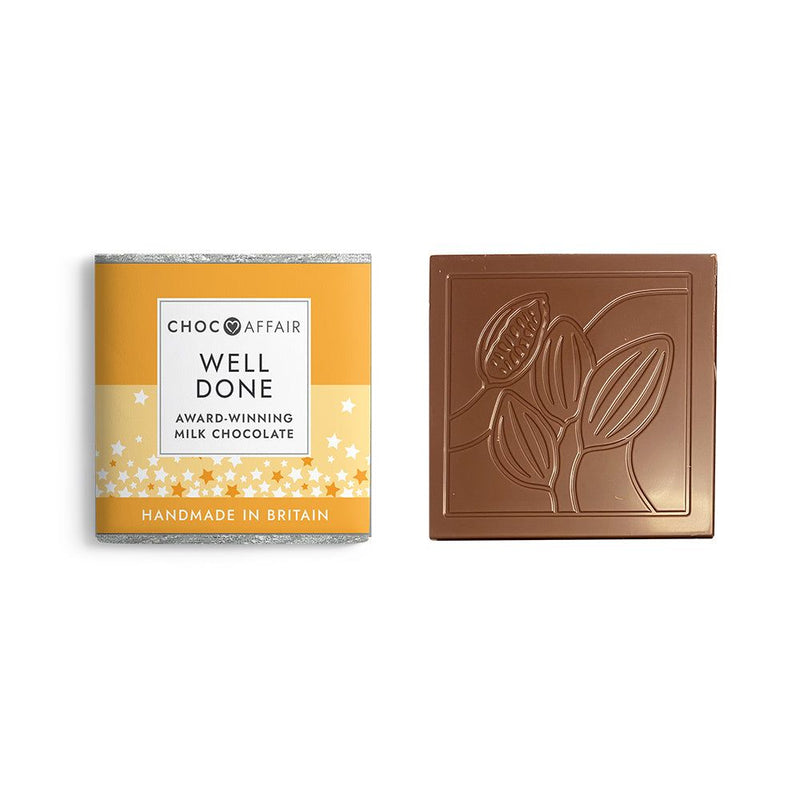"Well Done" Chocolate Bar 30g Milk Chocolate - Yorkshire Bonsai
