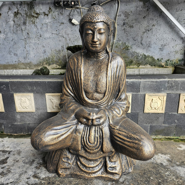 Large Antique Gold Thai Buddha - 0.96m
