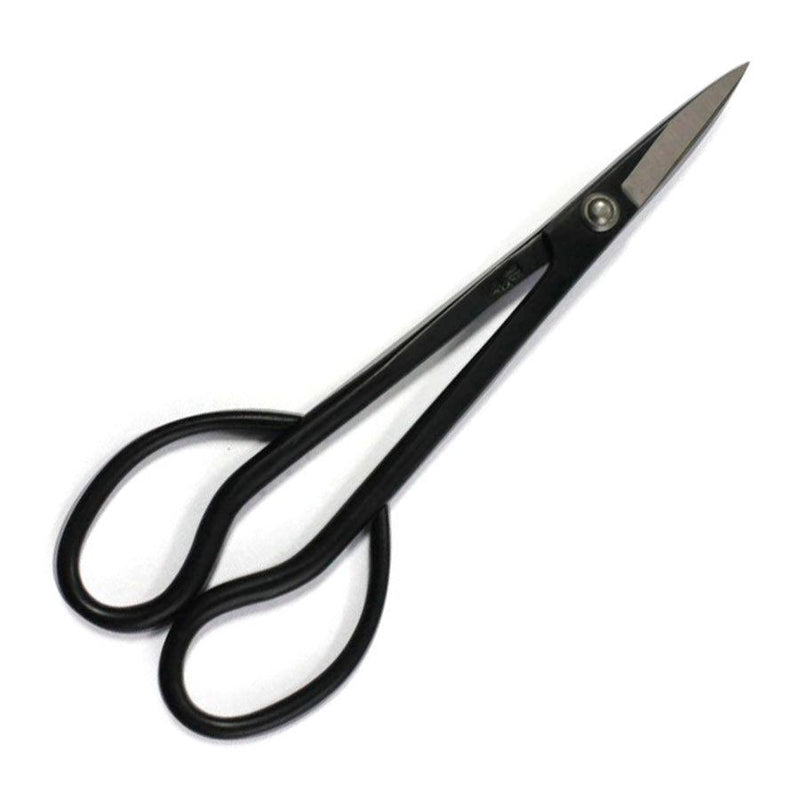 Japanese Premium Ryuga Black Carbon Steel Bud Scissors 180mm | With Case