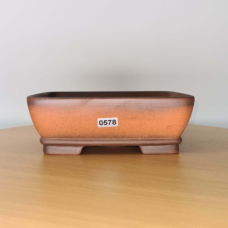 18cm Premium Unglazed Bonsai Pot | Rectangle | 18cm x 14cm x 6cm | Brown