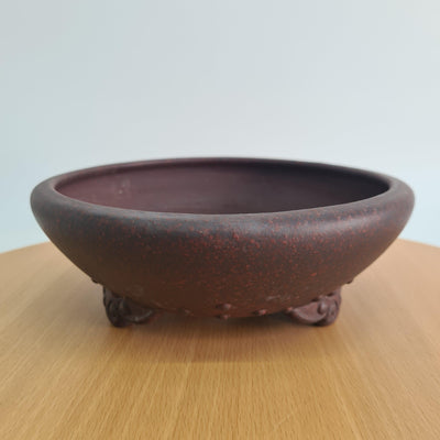 Premium Quality Unglazed Round Bonsai Pot | 21cm x 7cm