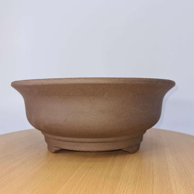 37cm Premium Unglazed Bonsai Pot | Round | 37cm x 37cm x 16cm | Brown