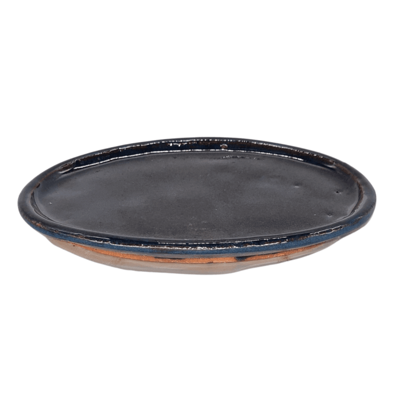 15cm Glazed Bonsai Pot Drip Tray | Oval