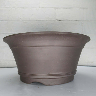 28cm Unglazed Bonsai Pot | Round | 28cm x 13cm | Brown