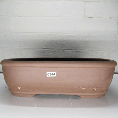 32cm Unglazed Bonsai Pot Oval | 32cm x 25cm x 9cm | Rectangle | Brown