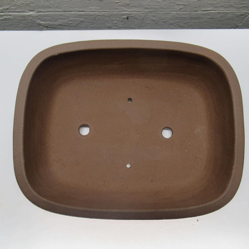 31cm Unglazed Bonsai Pot Oval | 31cm x 25cm x 10cm | Rectangle | Brown