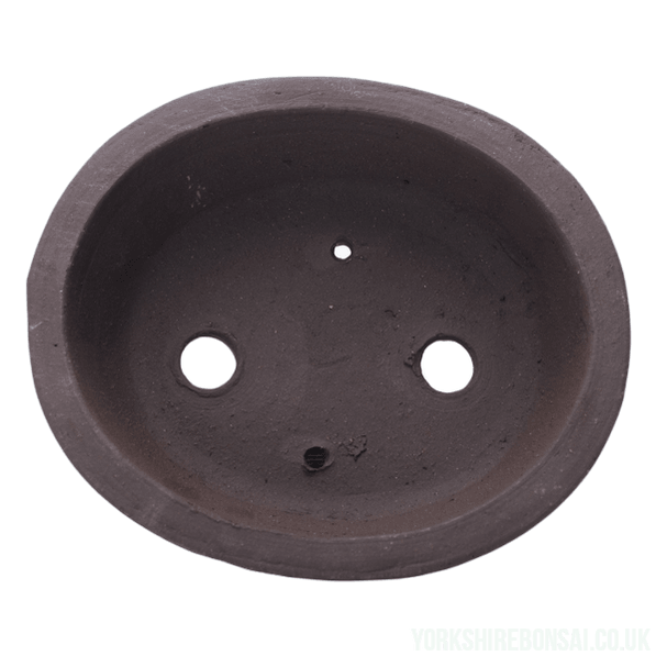 Unglazed Bonsai Pot Oval | 18cm x 16cm x 4cm | YB1121