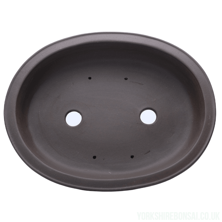 Unglazed Bonsai Pot Oval | 37cm x 28cm x 7cm | YB1111