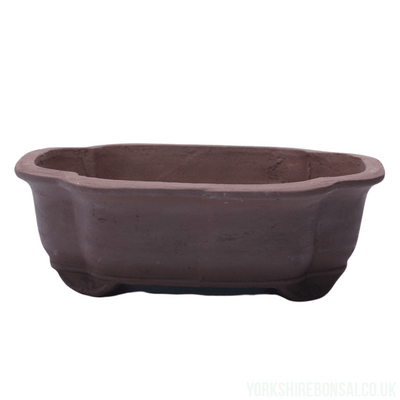 Unglazed Bonsai Pot Rectangle | 26cm x 21cm x 7cm | YB1128