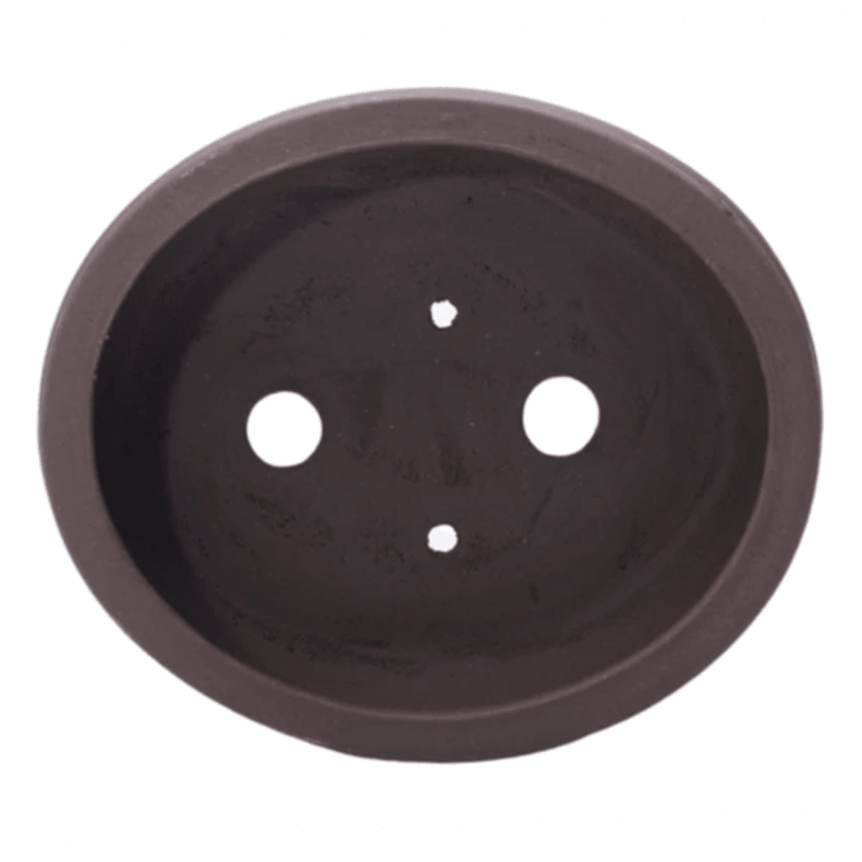 Unglazed Bonsai Pot Oval | 18cm x 15cm x 4cm | YB1118