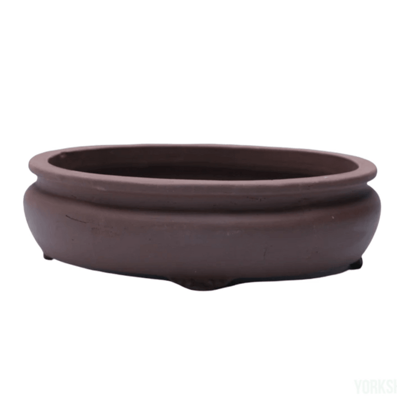 Unglazed Bonsai Pot Oval | 26cm x 20cm x 6cm | YB1130