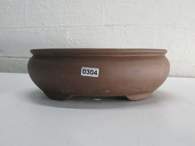 20cm Unglazed Bonsai Pot | Oval | 20cm x 17cm x 7cm | Brown